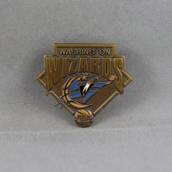 Washington Wizards Pin (VTG) - Stamped Pin with Team Logo - Peter David - Picture 3 of 3